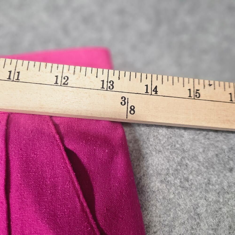 Vintage George Georgiou 100% Raw Silk Pleated Trousers Medium Fuchsia Pink - Picture 5 of 8